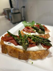 Ricotta and Prosciutto Toasts