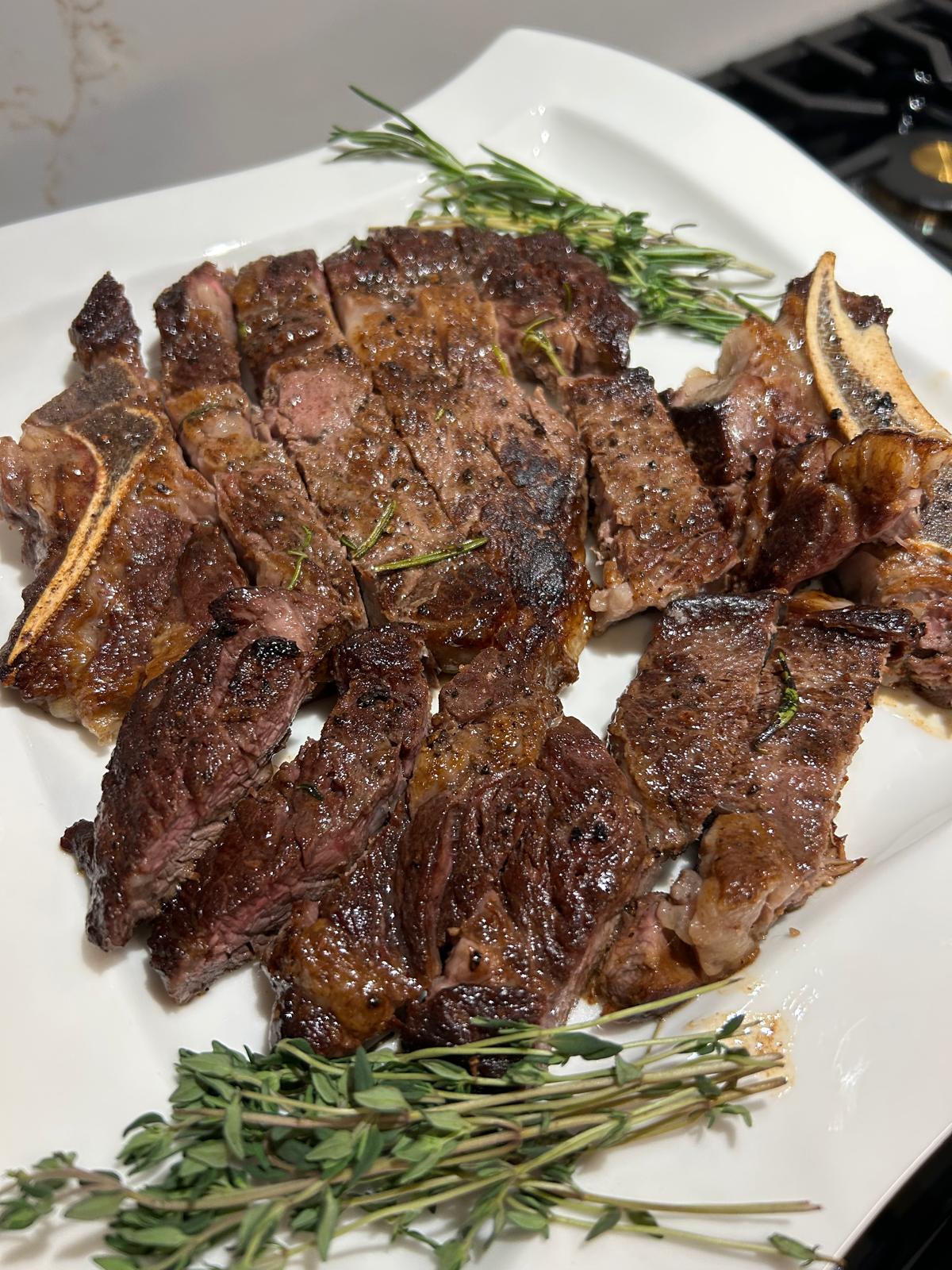 Thyme and Rosemary Ribeyes
