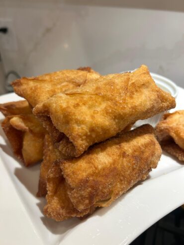 Chicken and Bacon Egg Rolls