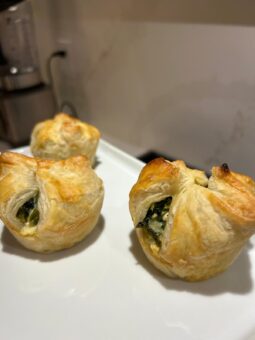 Puffed Spinach Tarts