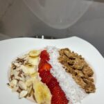 strawberry protein smoothie bowl