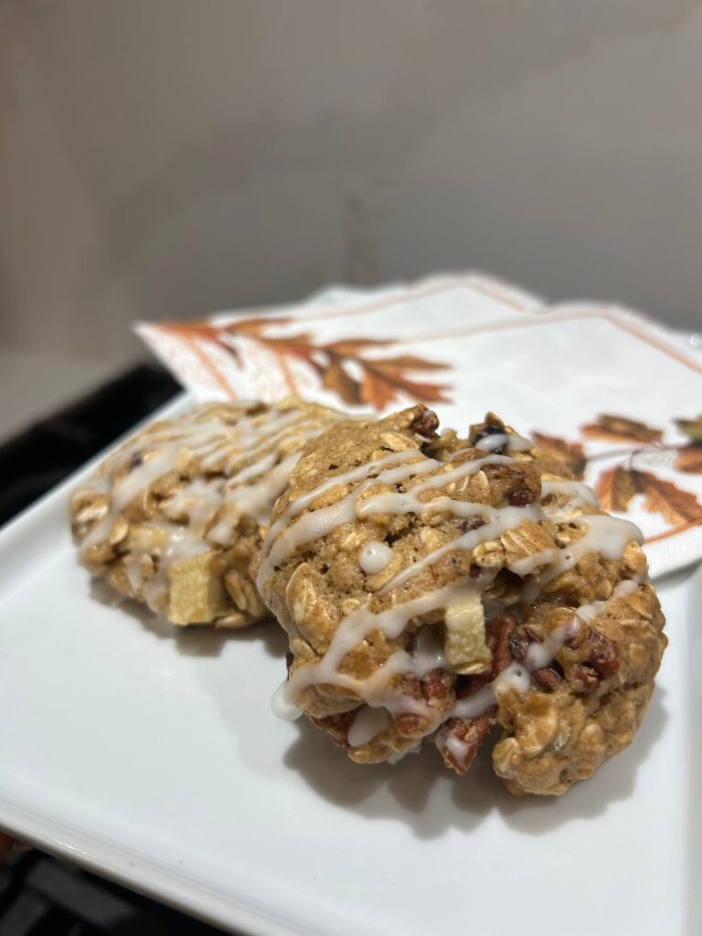 Apple Cranberry Oatmeal Cookies