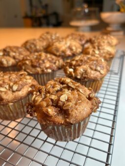 Caramel apple muffins