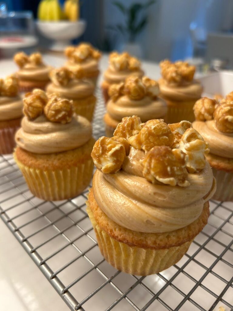 Caramel Corn Cupcakes