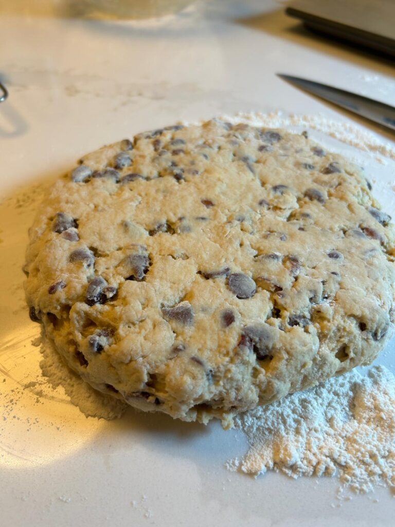 Hazelnut Chocolate Chip Scones