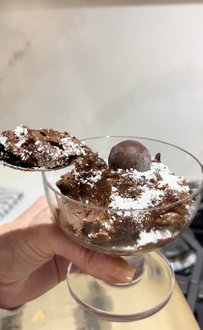 Almond Avocado and Cocoa Mousse