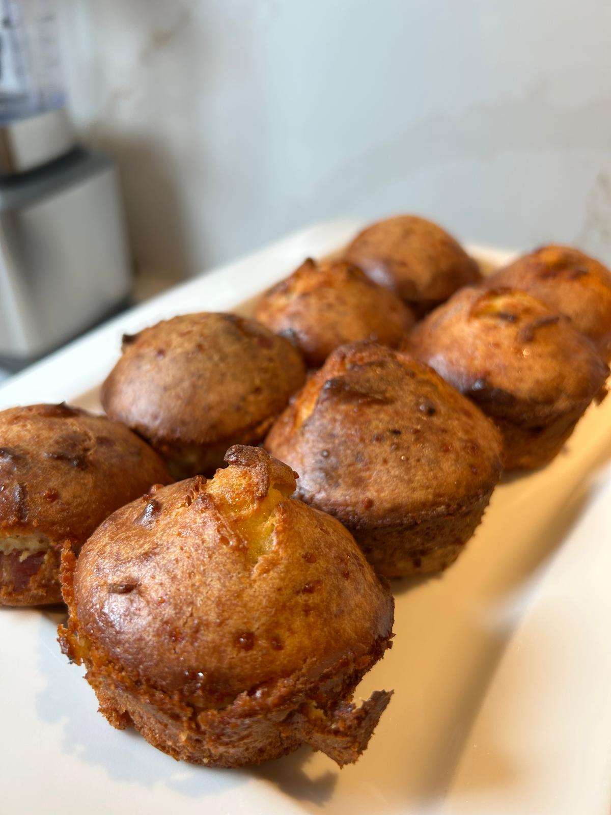 Bacon Parmesan popovers