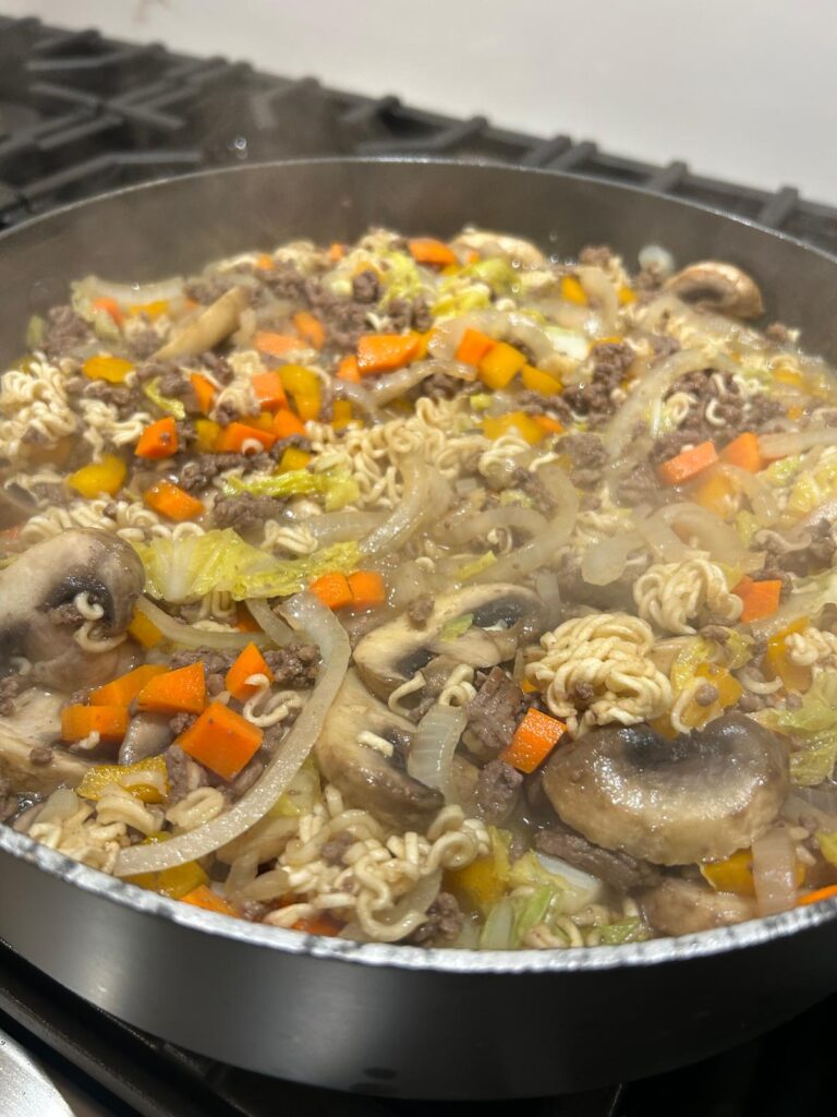 Beef and Ramen Skillet