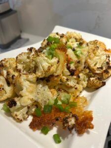 Cheddar Roasted Cauliflower