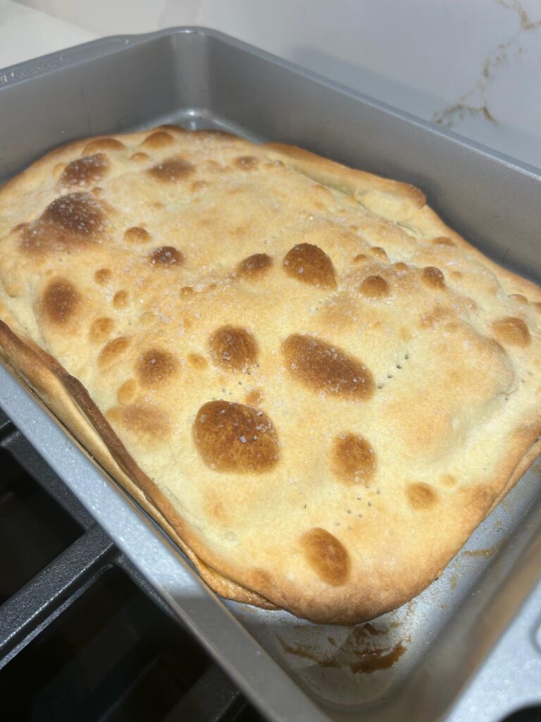 Cheesy focaccia