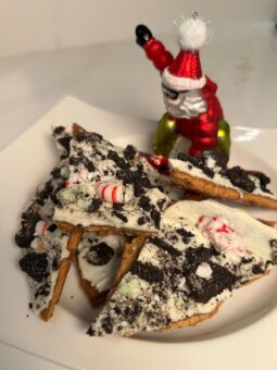 Chocolate cookie peppermint cracker candy