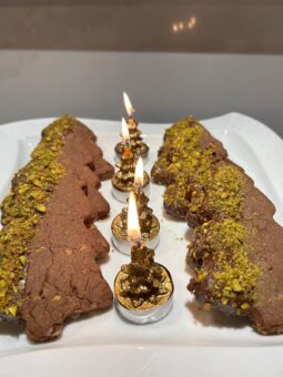 Chocolate Pistachio Christmas Trees