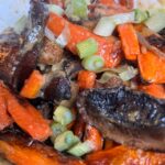 Roasted Miso Carrots and Mushrooms