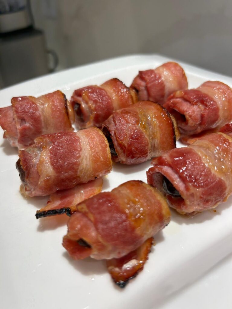 Brown Sugar and Maple Bacon Wrapped Dates